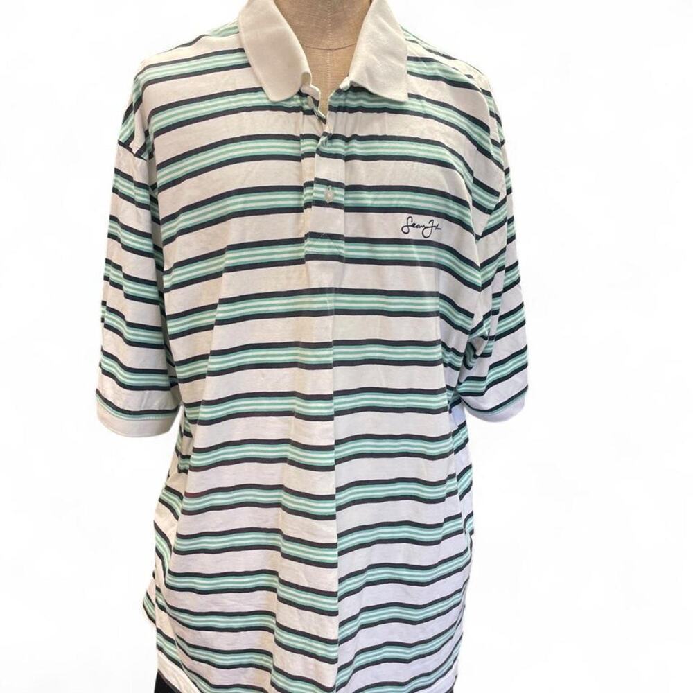 Sean john striped polo shirt